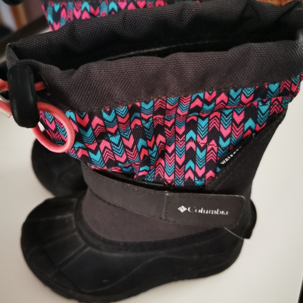 Columbia Kids Boots - Black and Pink